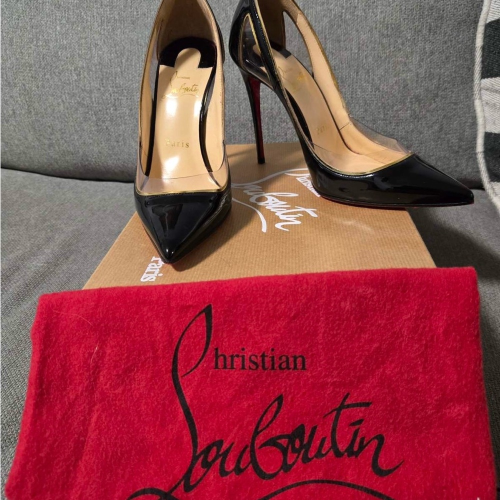 Christian Louboutin Black Patent Leather Pumps